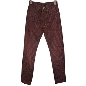 Vintage Burgandy velour pants